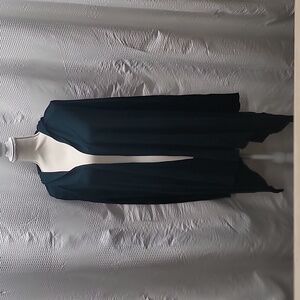 Bobi Green Waffle Knit‎ Hooded Cardigan